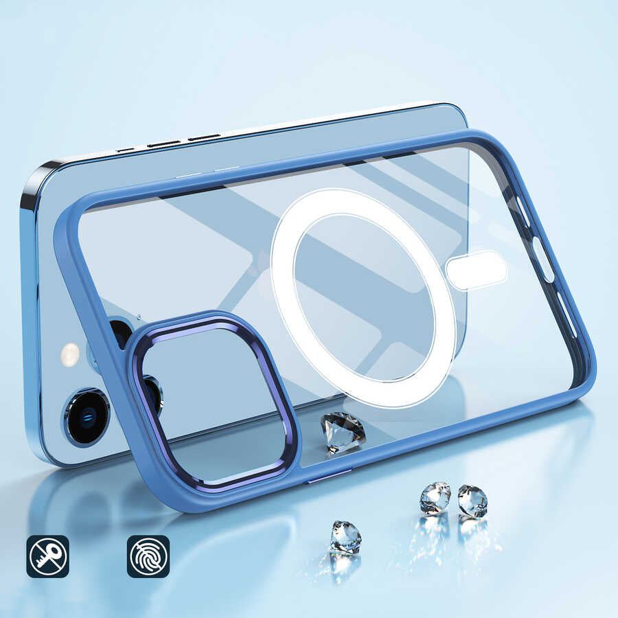 Cepax Chrome Magsafe iPhone 12 Pro Max Kablosuz Şarj Özellikli Silikon Telefon Kılıfı - 6 Cepax Chrome Magsafe iPhone 12 Pro Max Kablosuz Şarj Özellikli Silikon Telefon Kılıfı - 6